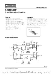 KA7631 datasheet pdf Fairchild Semiconductor