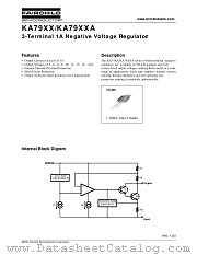 KA7908 datasheet pdf Fairchild Semiconductor