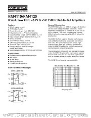 KM4120 datasheet pdf Fairchild Semiconductor