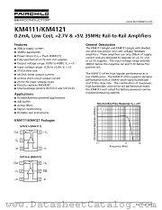 KM4121 datasheet pdf Fairchild Semiconductor