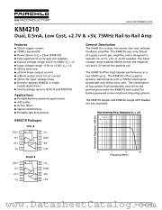 KM4210 datasheet pdf Fairchild Semiconductor