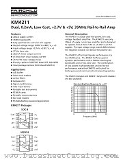 KM4211 datasheet pdf Fairchild Semiconductor