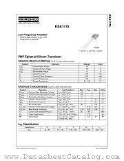 KSA1175 datasheet pdf Fairchild Semiconductor