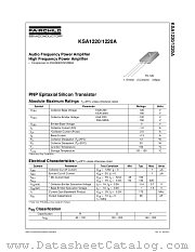 KSA1220 datasheet pdf Fairchild Semiconductor