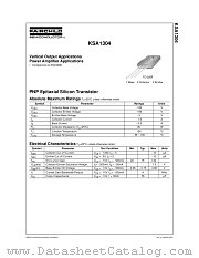 KSA1304 datasheet pdf Fairchild Semiconductor