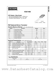 KSA1406 datasheet pdf Fairchild Semiconductor
