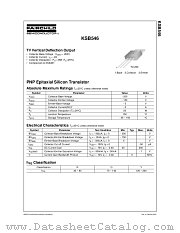 KSB546 datasheet pdf Fairchild Semiconductor
