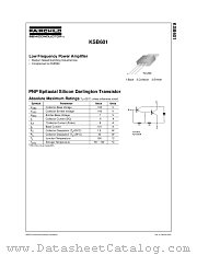 KSB601 datasheet pdf Fairchild Semiconductor