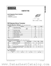 KSB708 datasheet pdf Fairchild Semiconductor