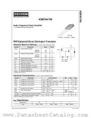 KSB795 datasheet pdf Fairchild Semiconductor