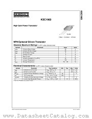 KSC1983 datasheet pdf Fairchild Semiconductor