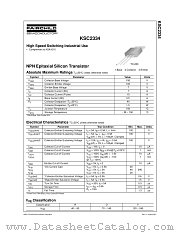 KSC2334 datasheet pdf Fairchild Semiconductor