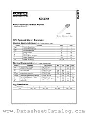 KSC2784 datasheet pdf Fairchild Semiconductor