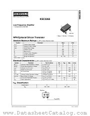 KSC3265 datasheet pdf Fairchild Semiconductor