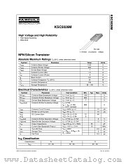 KSC5026M datasheet pdf Fairchild Semiconductor