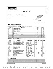 KSC5027F datasheet pdf Fairchild Semiconductor