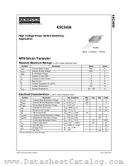 KSC5039 datasheet pdf Fairchild Semiconductor
