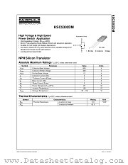 KSC5302DM datasheet pdf Fairchild Semiconductor