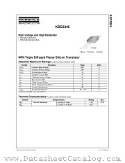 KSC5345 datasheet pdf Fairchild Semiconductor