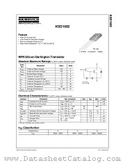 KSD1692 datasheet pdf Fairchild Semiconductor