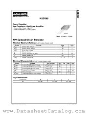 KSD288 datasheet pdf Fairchild Semiconductor