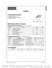 KSD401 datasheet pdf Fairchild Semiconductor