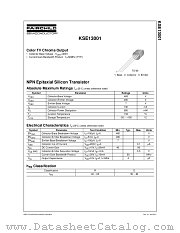 KSE13001 datasheet pdf Fairchild Semiconductor