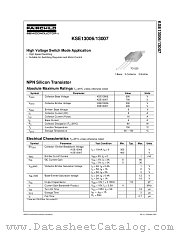 KSE13007 datasheet pdf Fairchild Semiconductor