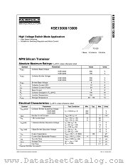 KSE13008 datasheet pdf Fairchild Semiconductor