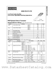 KSE170 datasheet pdf Fairchild Semiconductor