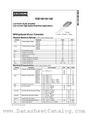 KSE182 datasheet pdf Fairchild Semiconductor