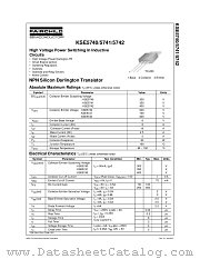 KSE5741 datasheet pdf Fairchild Semiconductor