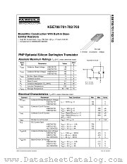 KSE700 datasheet pdf Fairchild Semiconductor