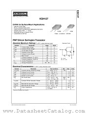 KSH127 datasheet pdf Fairchild Semiconductor