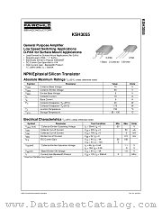 KSH3055I datasheet pdf Fairchild Semiconductor
