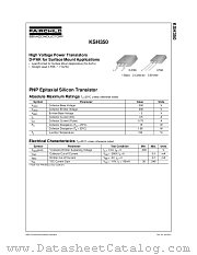 KSH350 datasheet pdf Fairchild Semiconductor