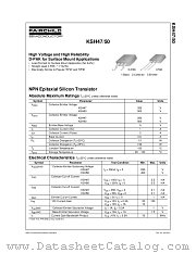 KSH50 datasheet pdf Fairchild Semiconductor