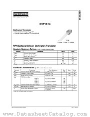 KSP13 datasheet pdf Fairchild Semiconductor