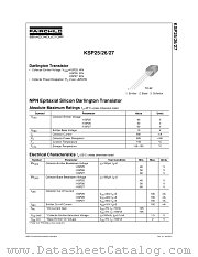 KSP25 datasheet pdf Fairchild Semiconductor