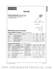 KSR1005 datasheet pdf Fairchild Semiconductor