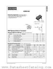 KSR2103 datasheet pdf Fairchild Semiconductor