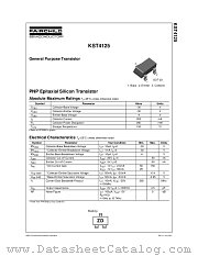 KST4125 datasheet pdf Fairchild Semiconductor