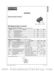 KST4126 datasheet pdf Fairchild Semiconductor