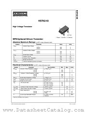 KST42 datasheet pdf Fairchild Semiconductor