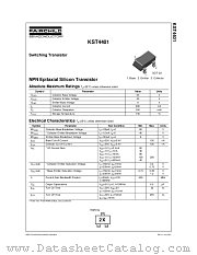 KST4401 datasheet pdf Fairchild Semiconductor