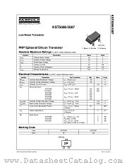 KST5086 datasheet pdf Fairchild Semiconductor