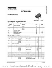 KST5088 datasheet pdf Fairchild Semiconductor