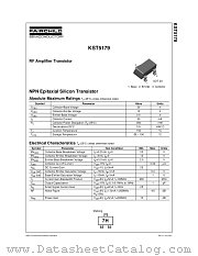 KST5179 datasheet pdf Fairchild Semiconductor