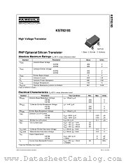 KST93 datasheet pdf Fairchild Semiconductor