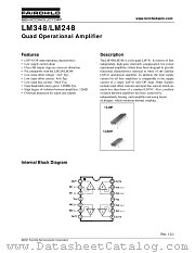 LM348 datasheet pdf Fairchild Semiconductor